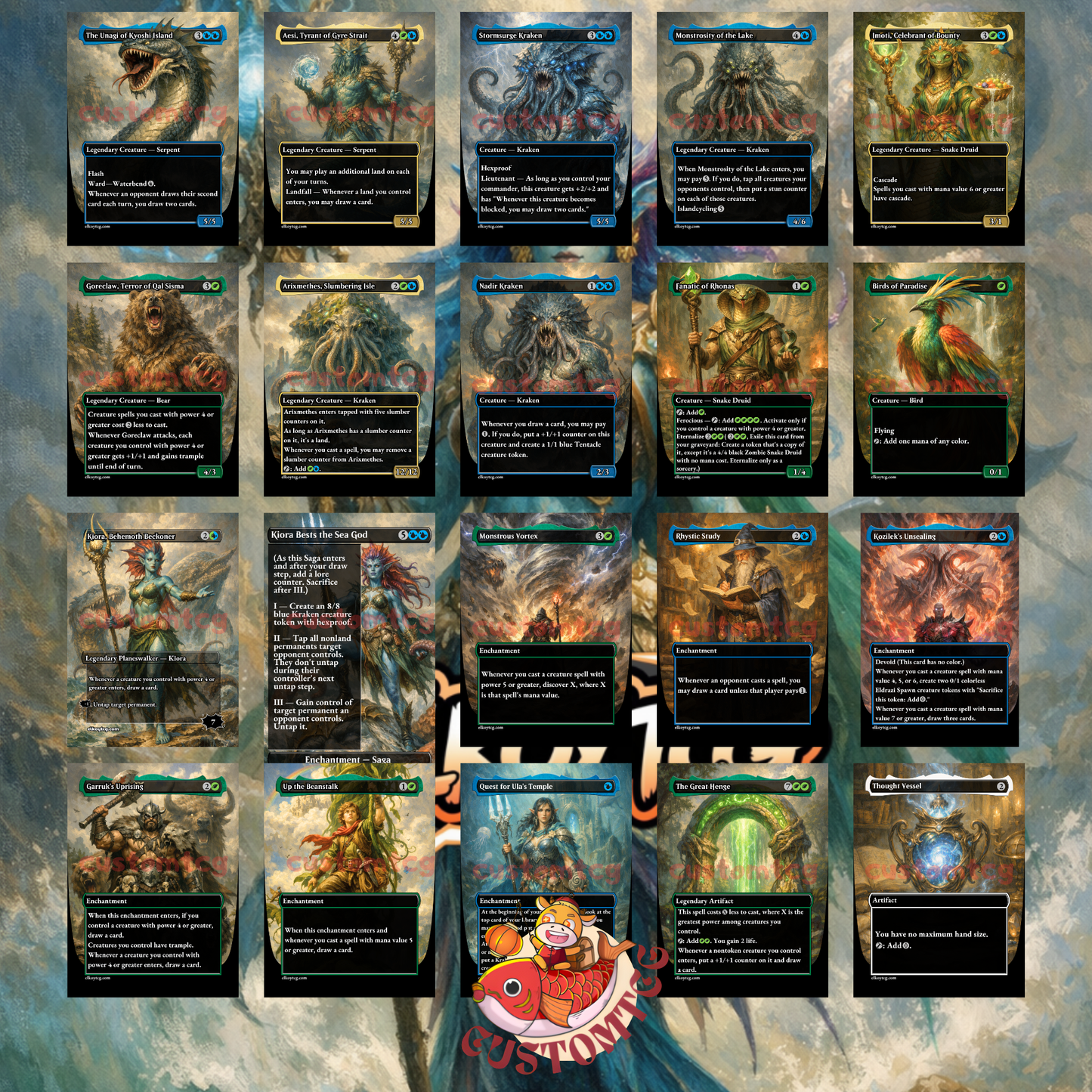 Kiora, Sovereign of the Deep Custom Deck