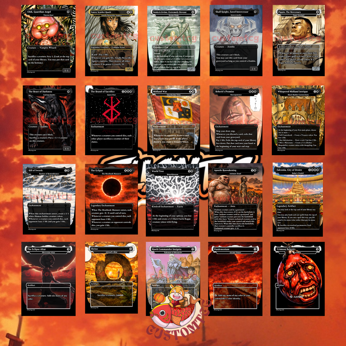 Berserk V4 Custom Deck – Manga Colored Style