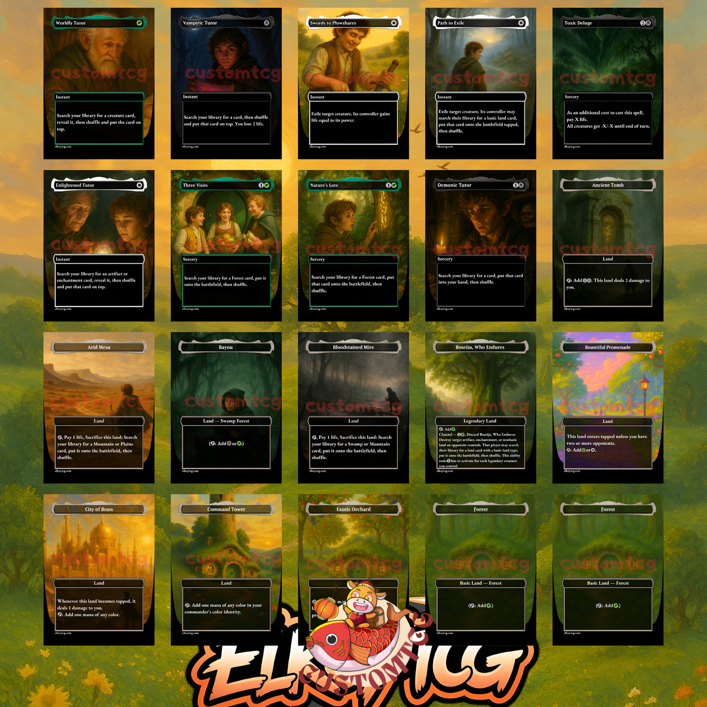 Frodo and Sam Food Commander Deck