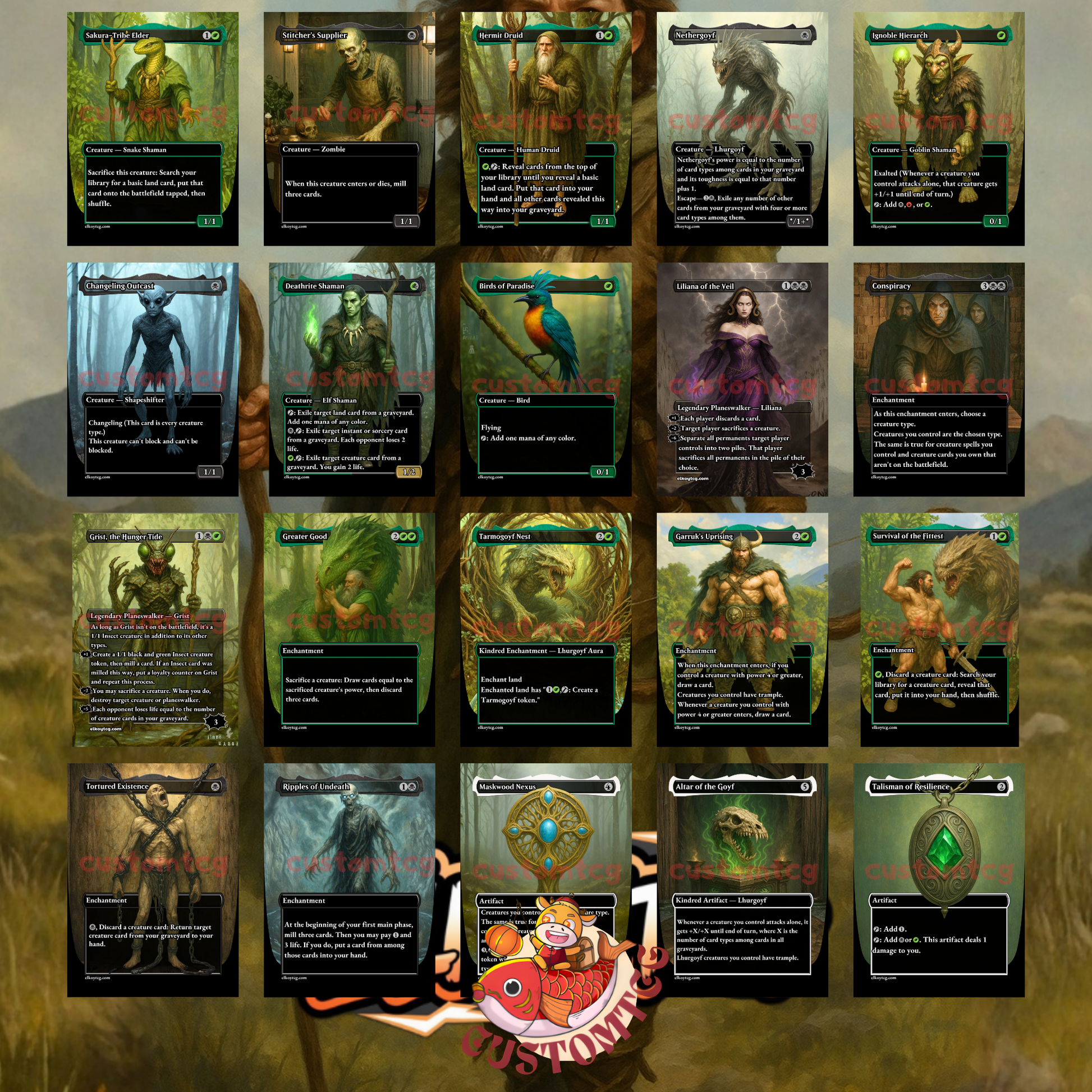 mtg disa the restless commander deck Disa, the Restless Lhurgoyf Custom Deck – ElkoyTCG