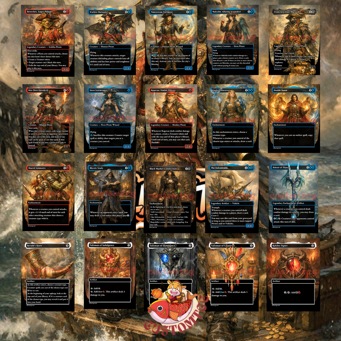 Admiral Brass, Unsinkable Custom Deck