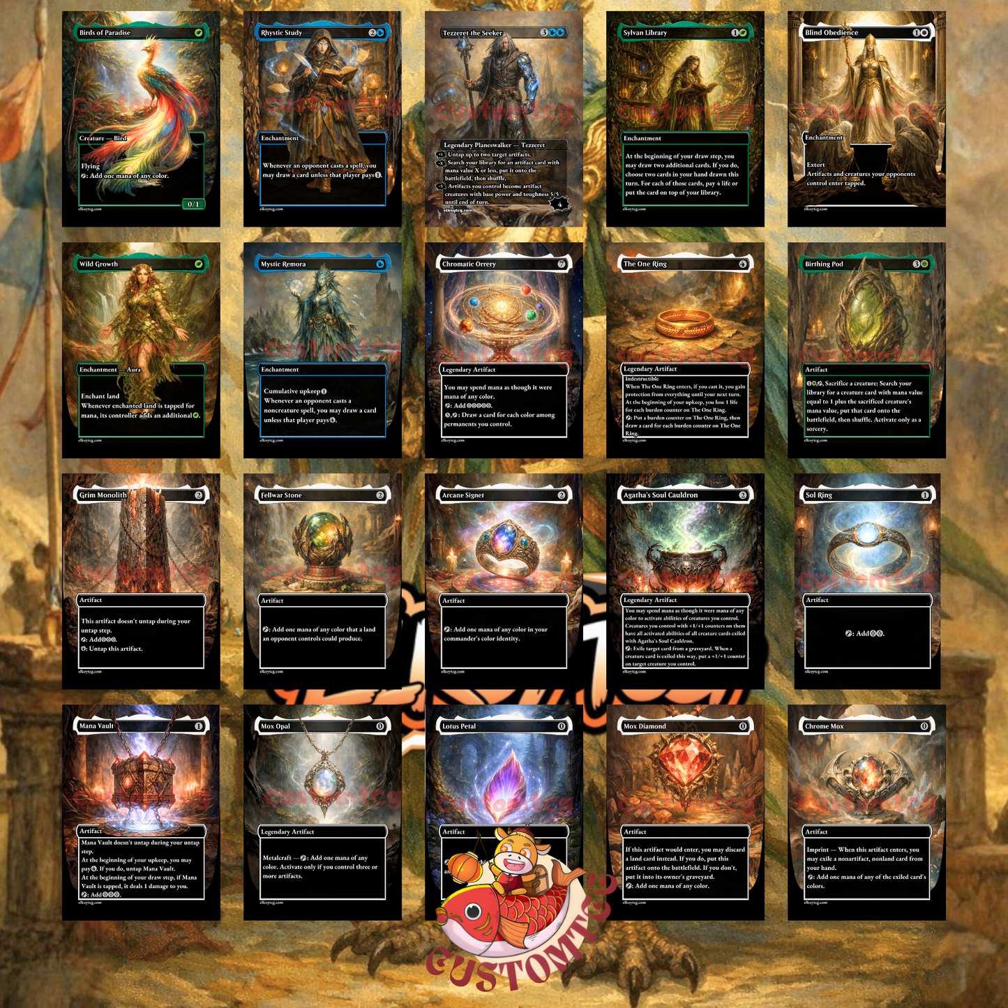 Derevi, Empyrial Tactician — Custom Deck (100 Cards + Tokens) 🚀🦉