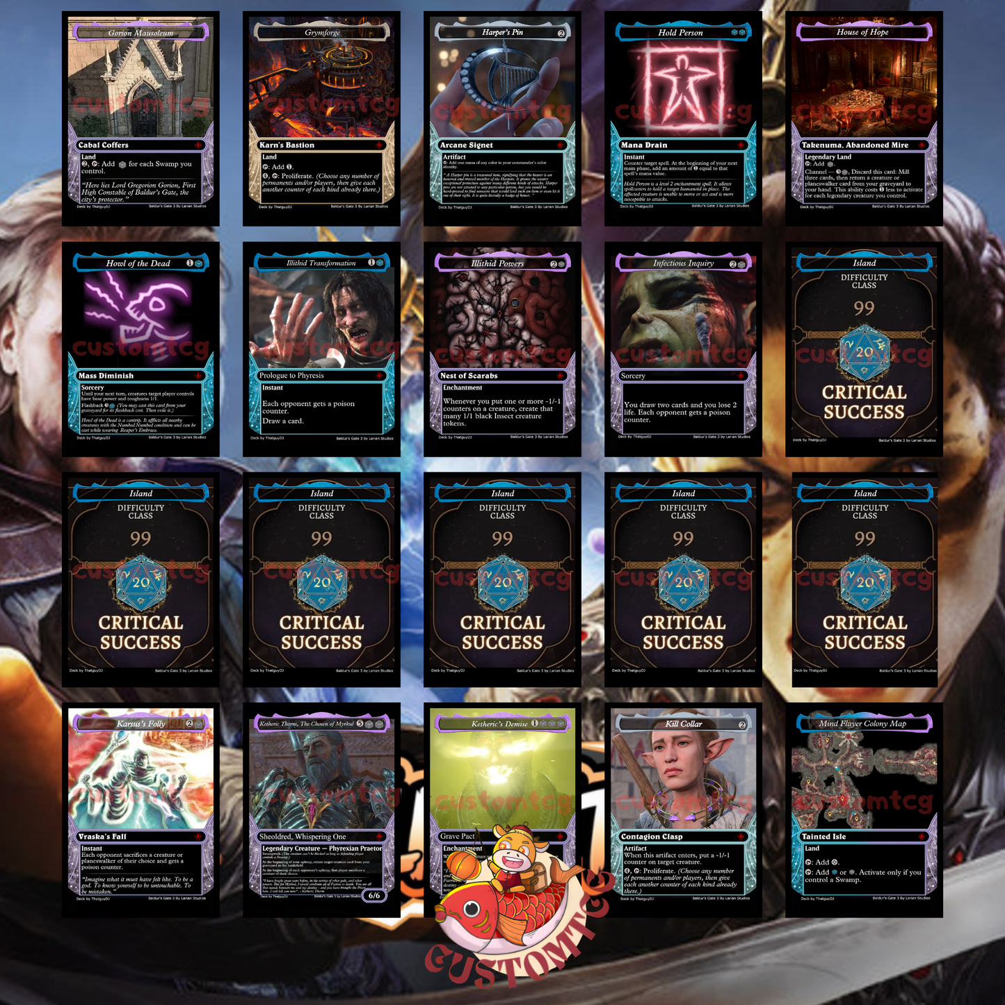 Baldur’s Gate Custom Deck