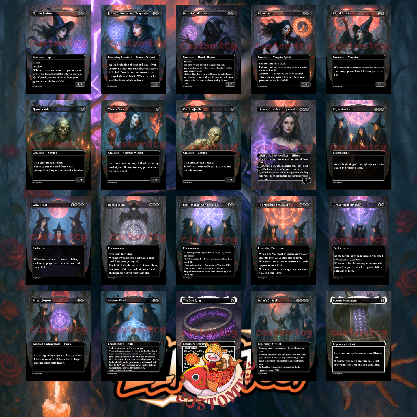 Ayara, First of Locthwain – Custom Commander Deck (100 Cards + Tokens)