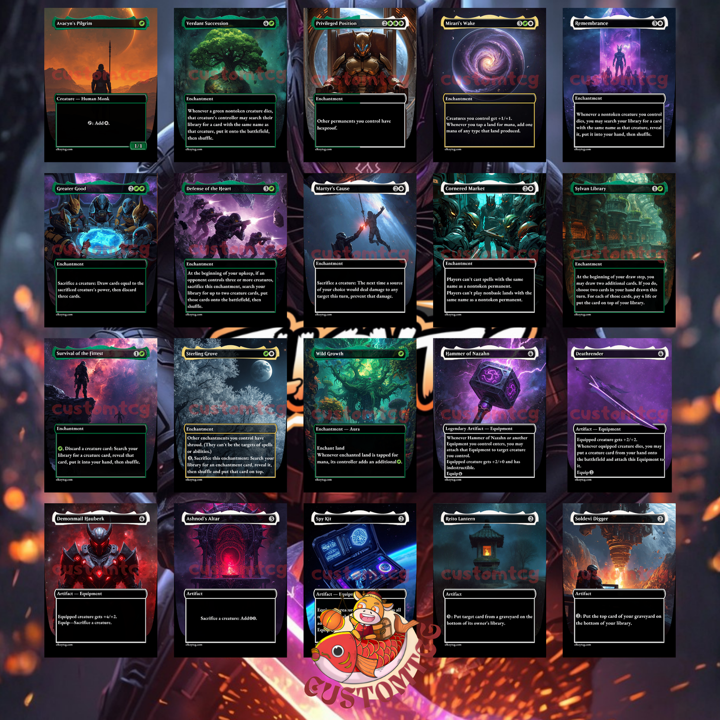 Nazahn, Revered Bladesmith Custom Deck