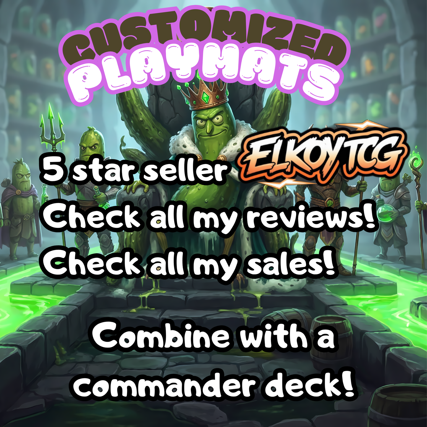 Pickle Throne Commander Playmat - Drop 2.1