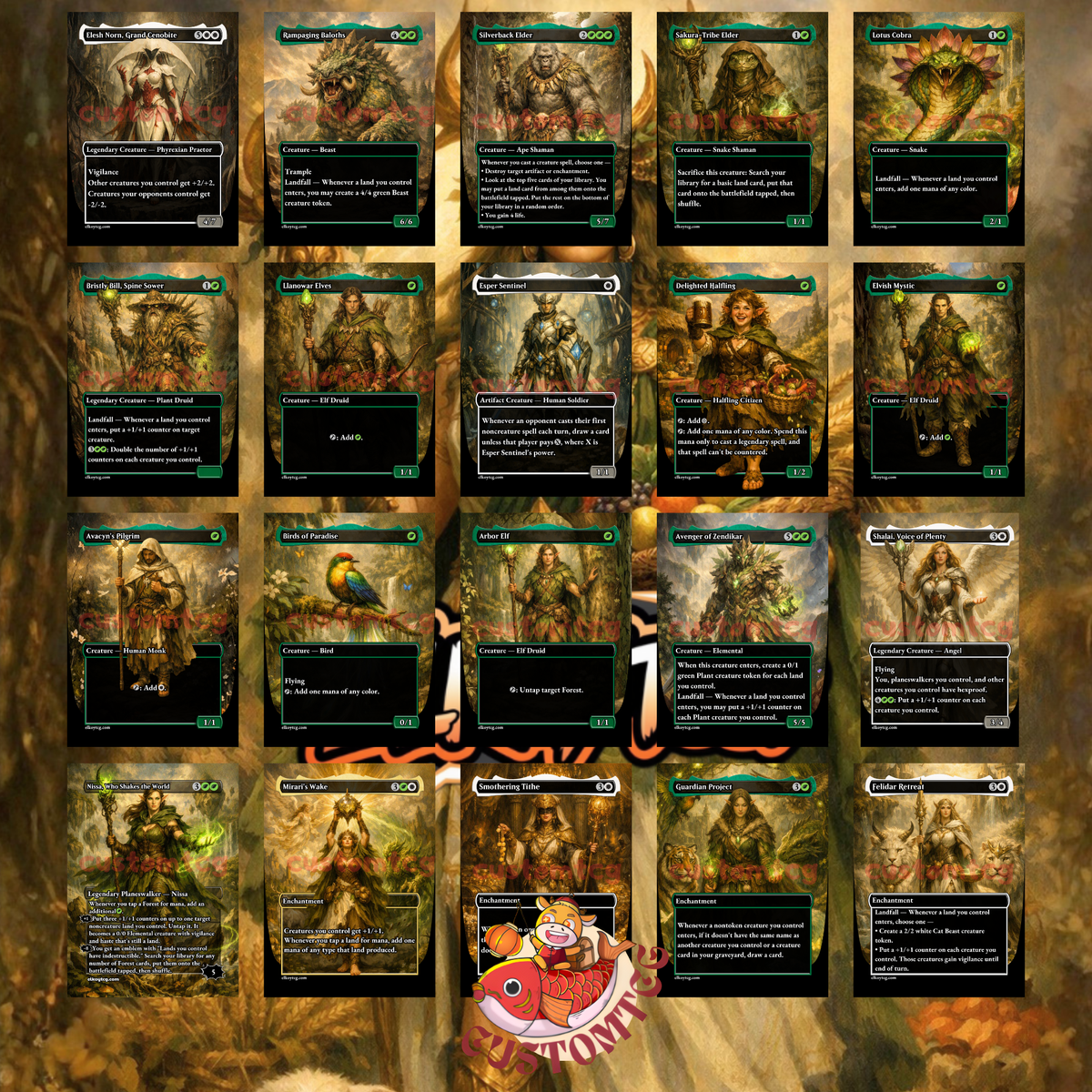 Karametra, God of Harvests — Selesnya (GW) Landfall & Ramp Commander Custom Deck