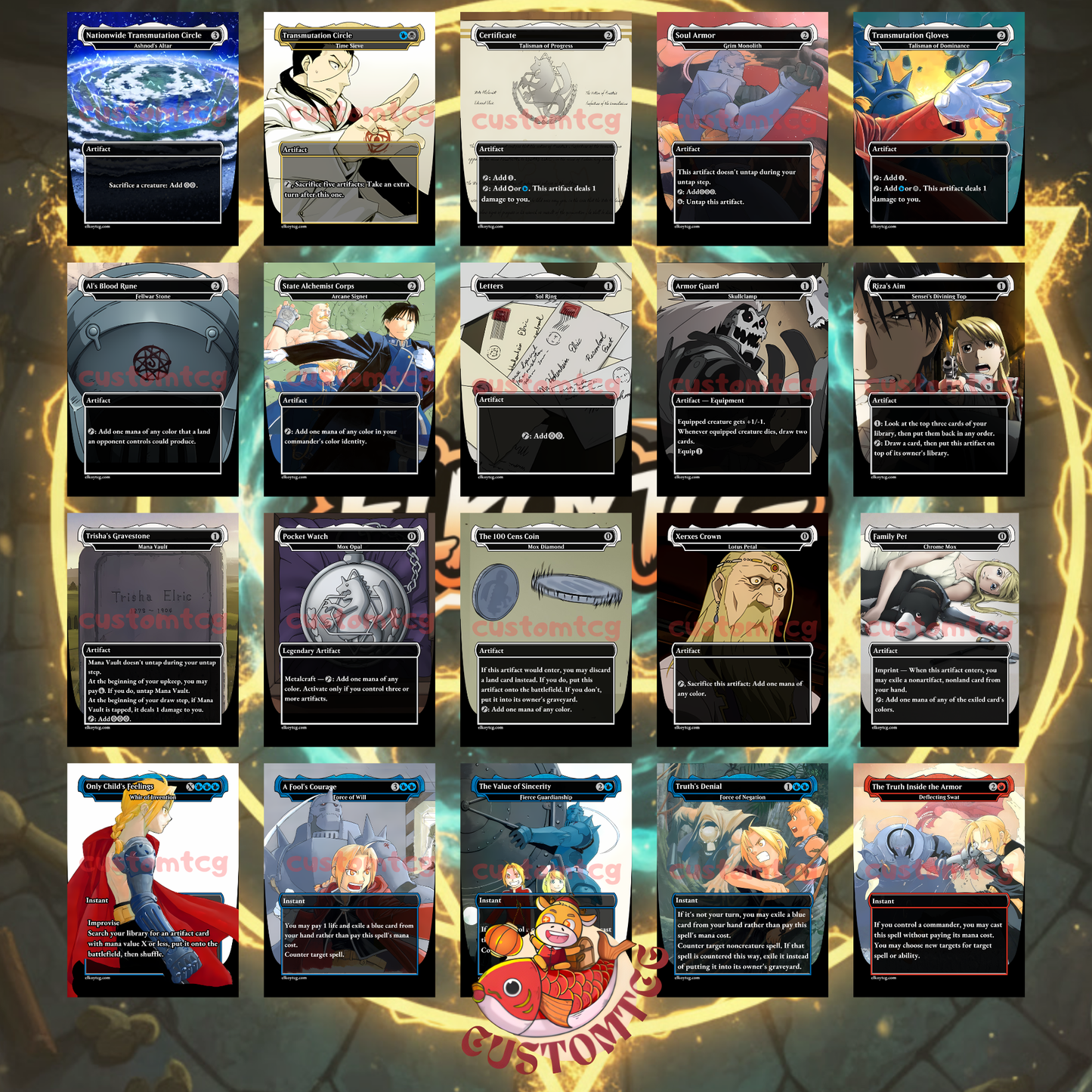 Fullmetal Alchemist Themed Custom Deck