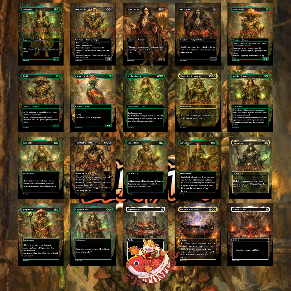 SLIMEFOOT, THE STOWAWAY — Golgari Fungus & Saproling Aristocrats Custom Deck