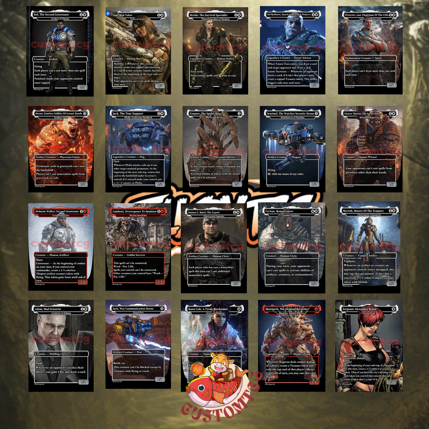 Gears of War Custom Deck
