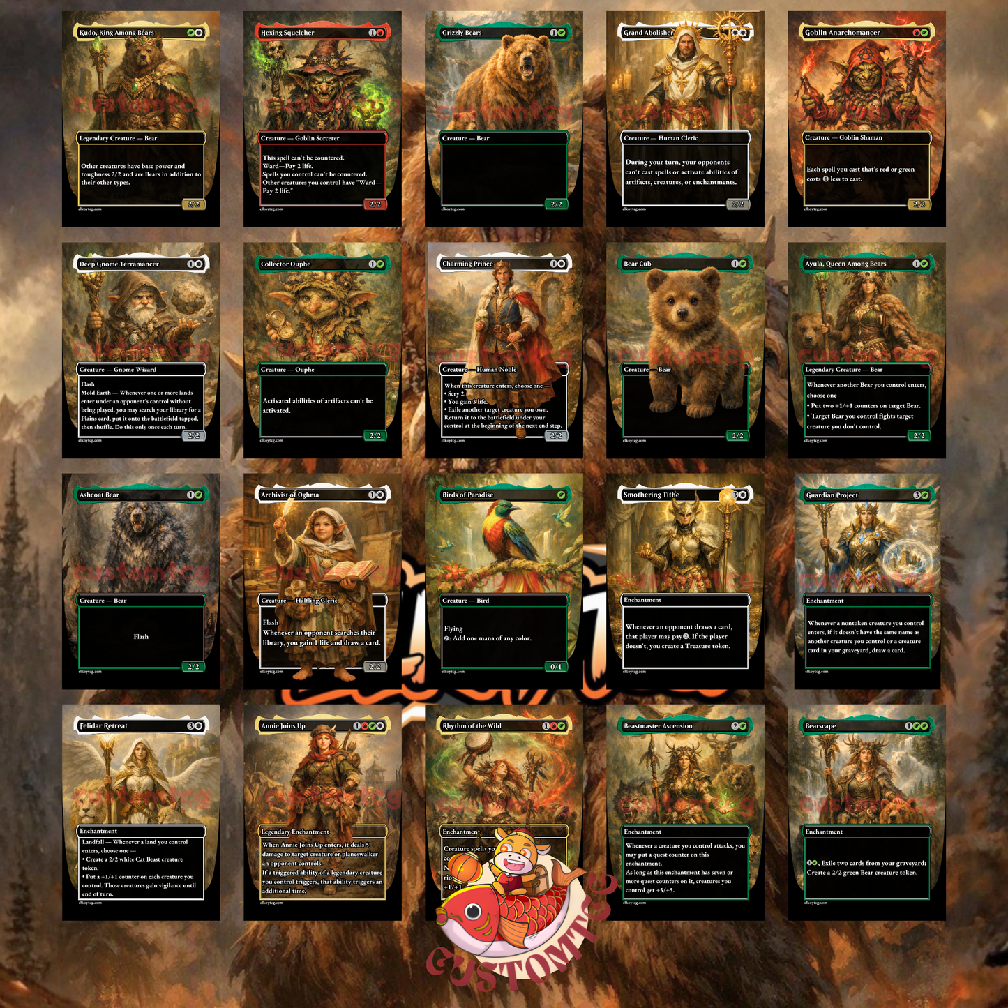 Duskana, the Rage Mother — Naya Bears & Beasts Combat Custom Deck