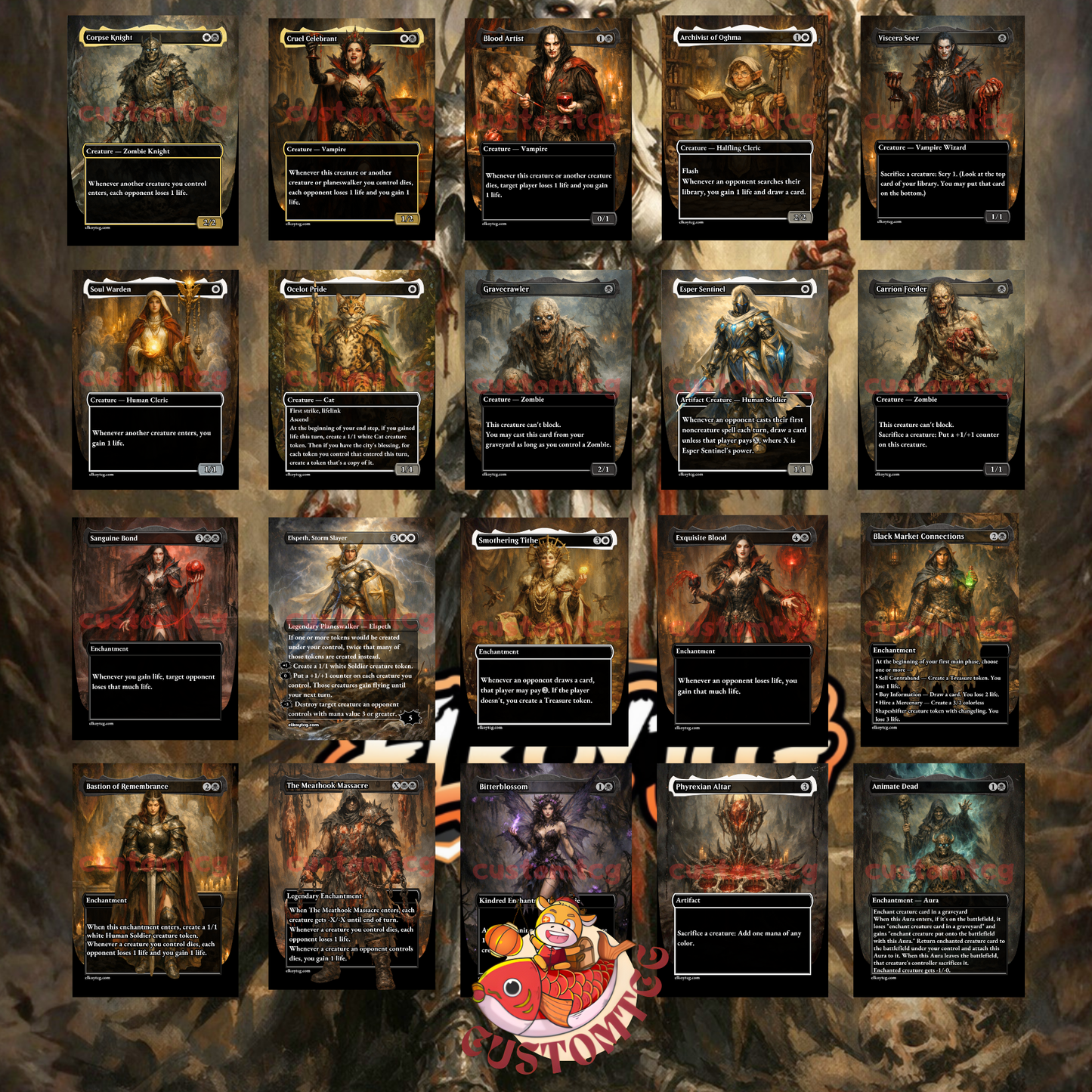 Elas il-Kor, Sadistic Pilgrim Custom Deck