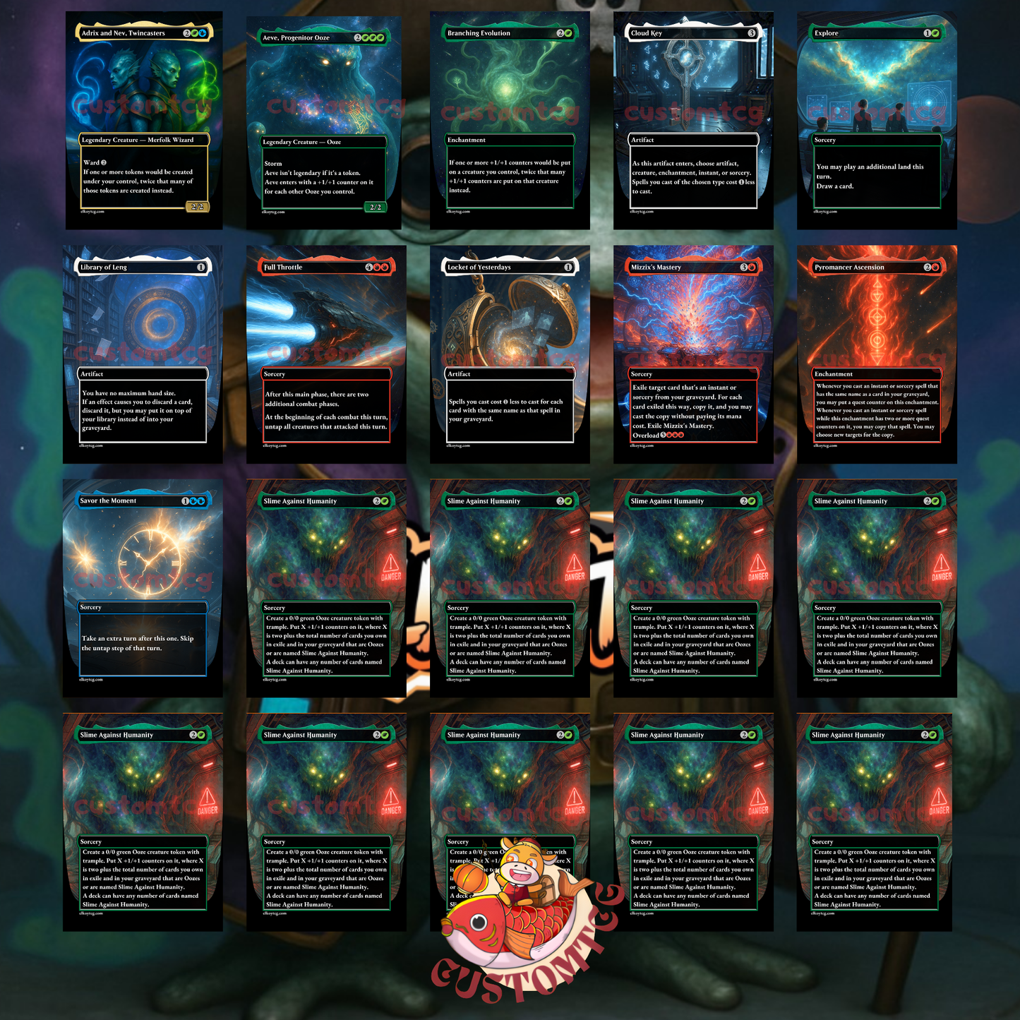 Flubs, the Fool SPACE Custom deck