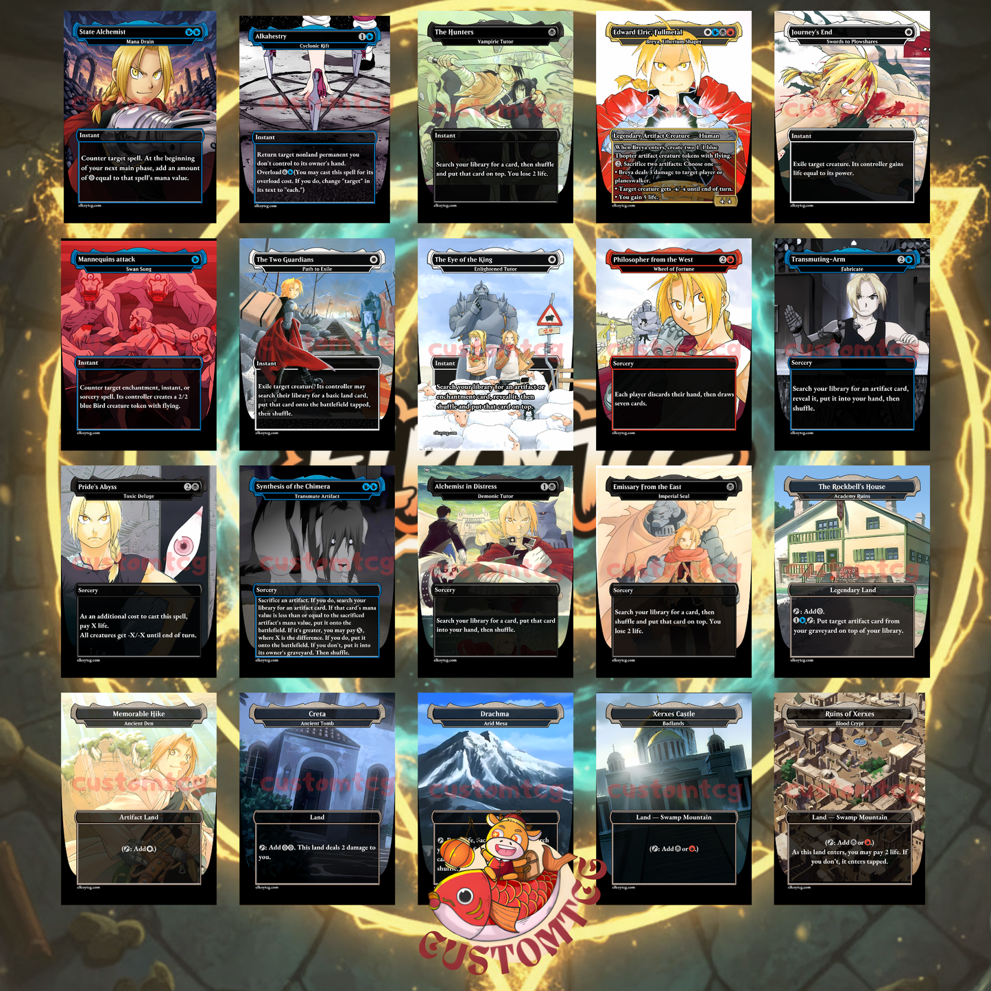 Fullmetal Alchemist Themed Custom Deck