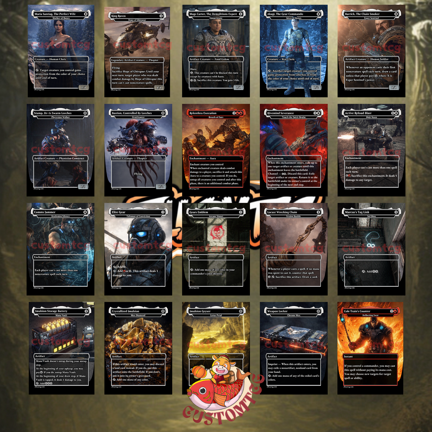 Gears of War Custom Deck