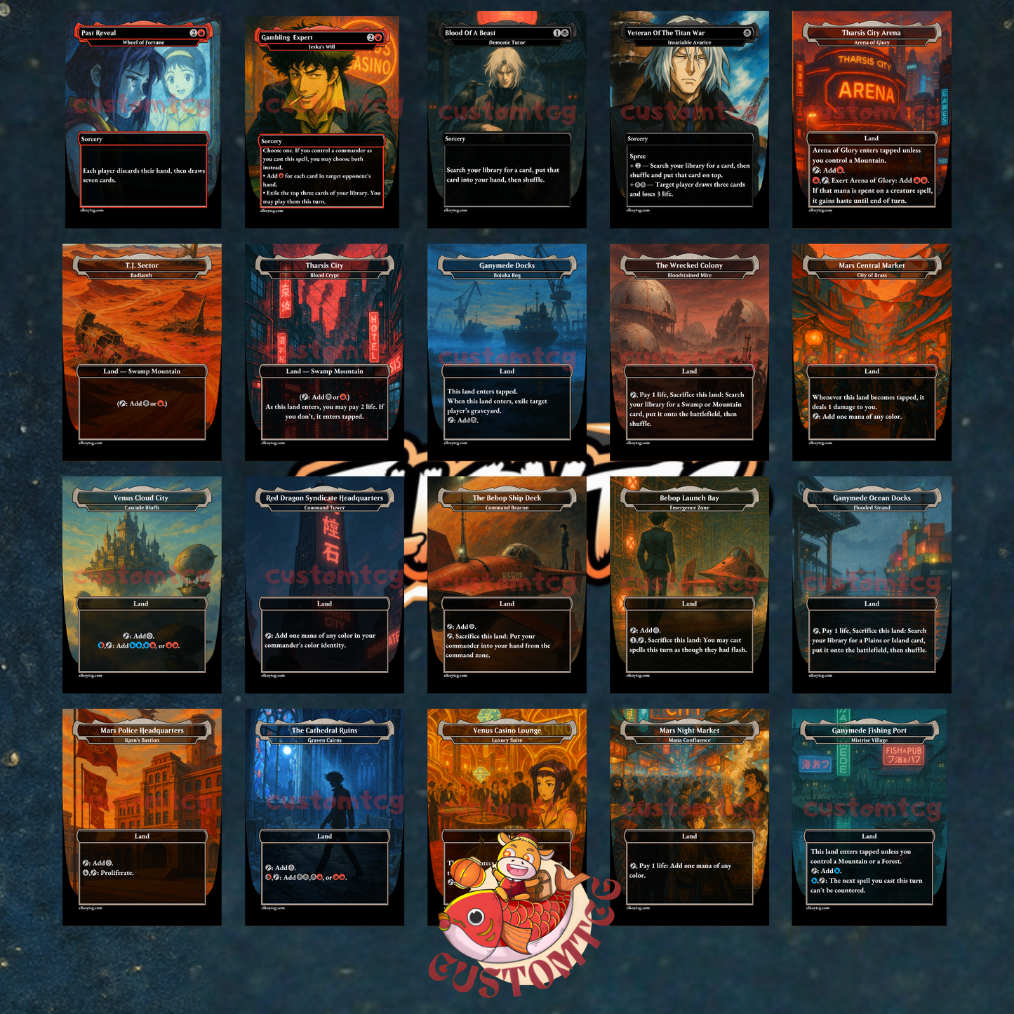 🔥 Fire Lord Azula — Cowboy Bebop Commander Deck