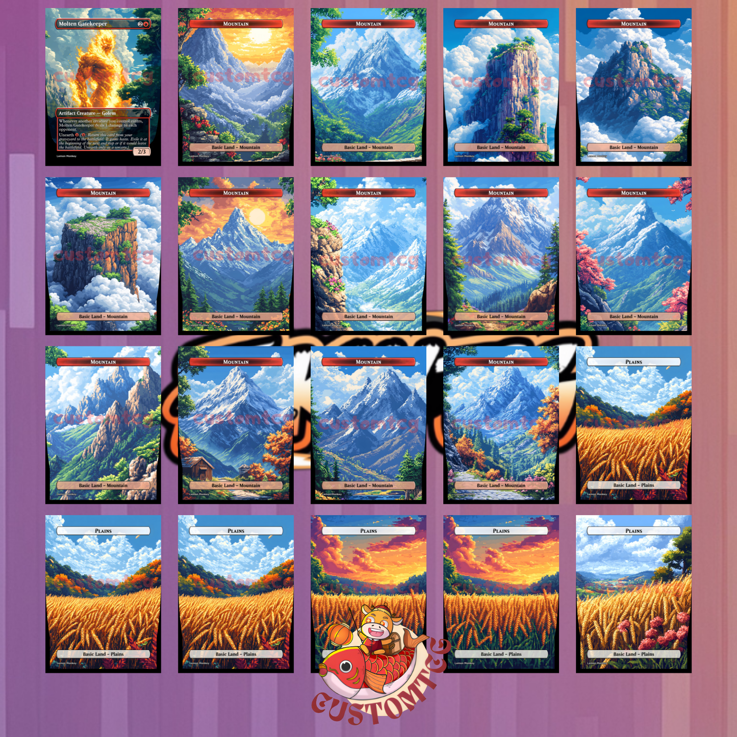 Jolly Balloon Man - Pixel Art Custom Deck
