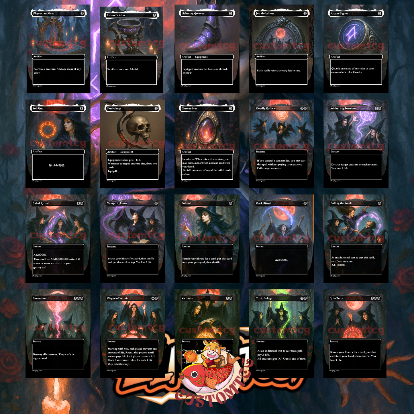 Ayara, First of Locthwain – Custom Commander Deck (100 Cards + Tokens)