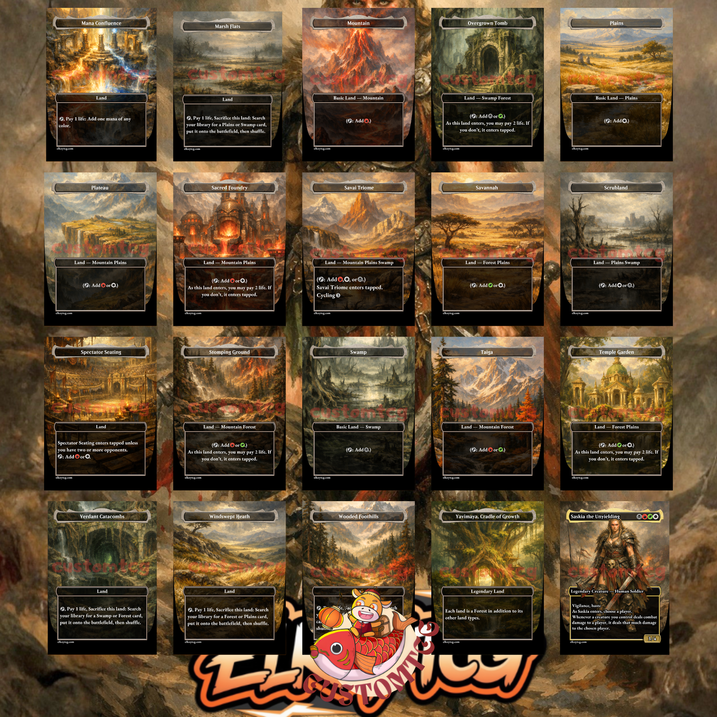 Saskia the Unyielding Custom Deck