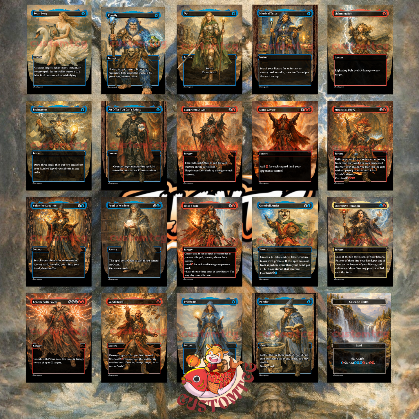 mtg alania divergent storm commander deck Alania, Divergent Storm (showcase)