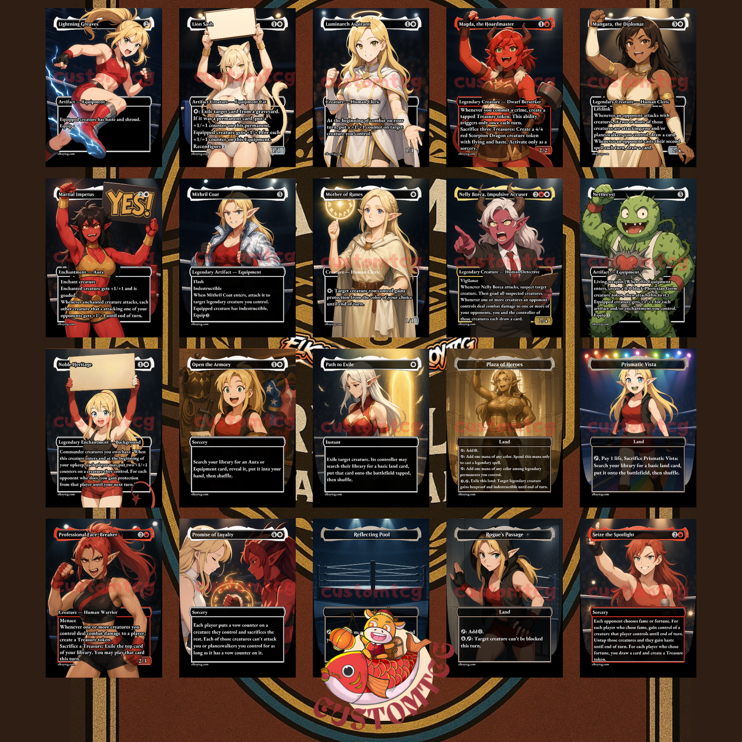 Wrestler Waifus – Custom Themed Deck