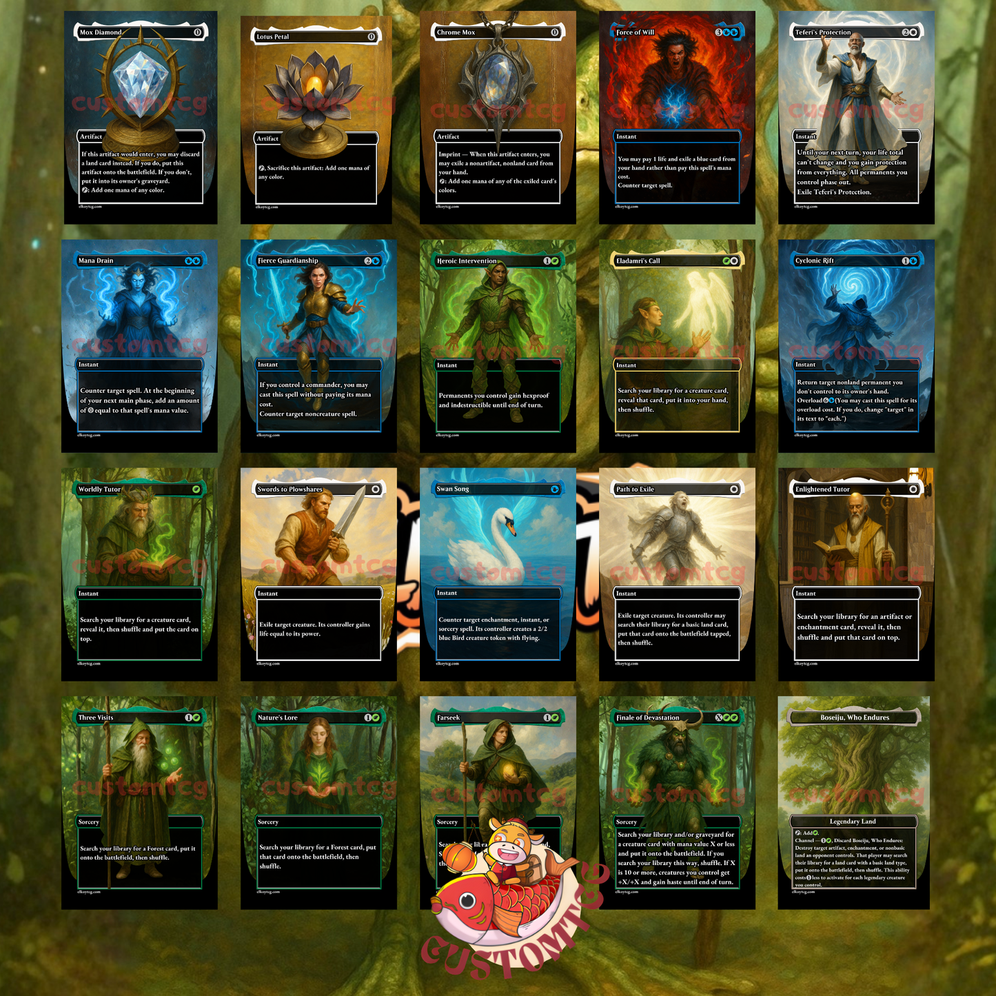 Helga, Skittish Seer – Custom Deck