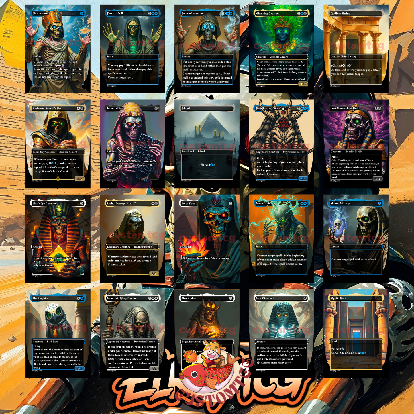 Hashaton’s Plague – Custom Egyptian Zombie Deck!