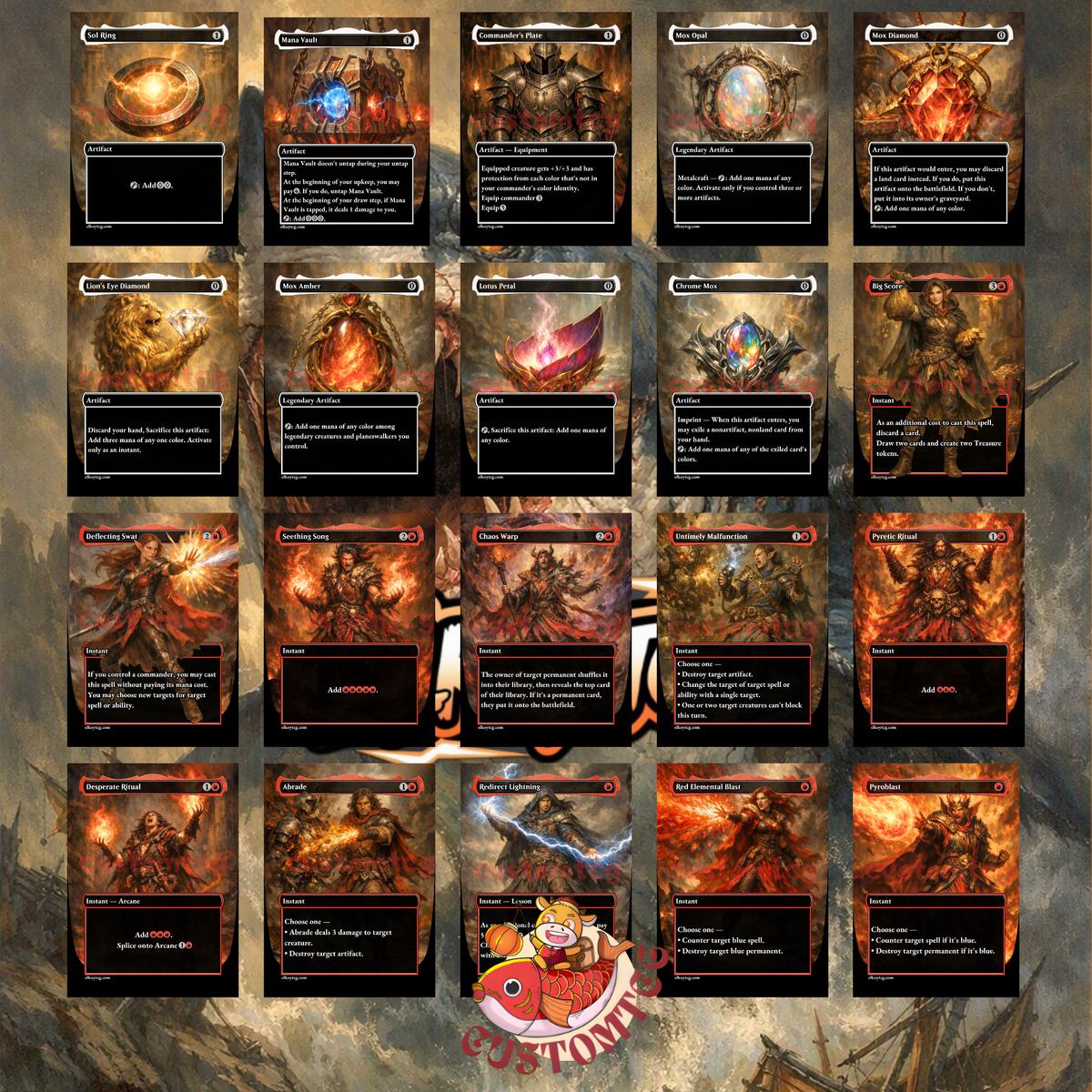 Jaws, Relentless Predator — Mono-Red Treasure Aggro Custom Deck