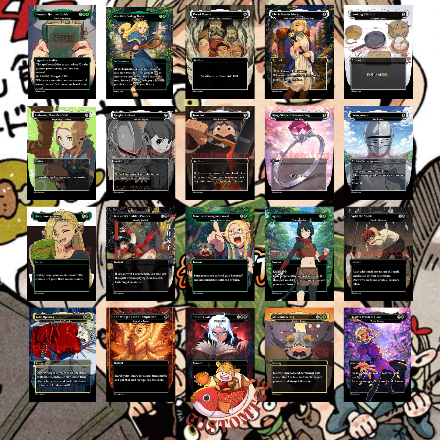 Delicious in Dungeon Custom Deck