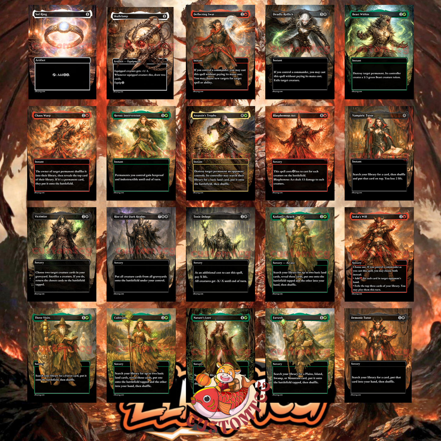 Ziatora, the Incinerator – Custom Deck 🐉💰