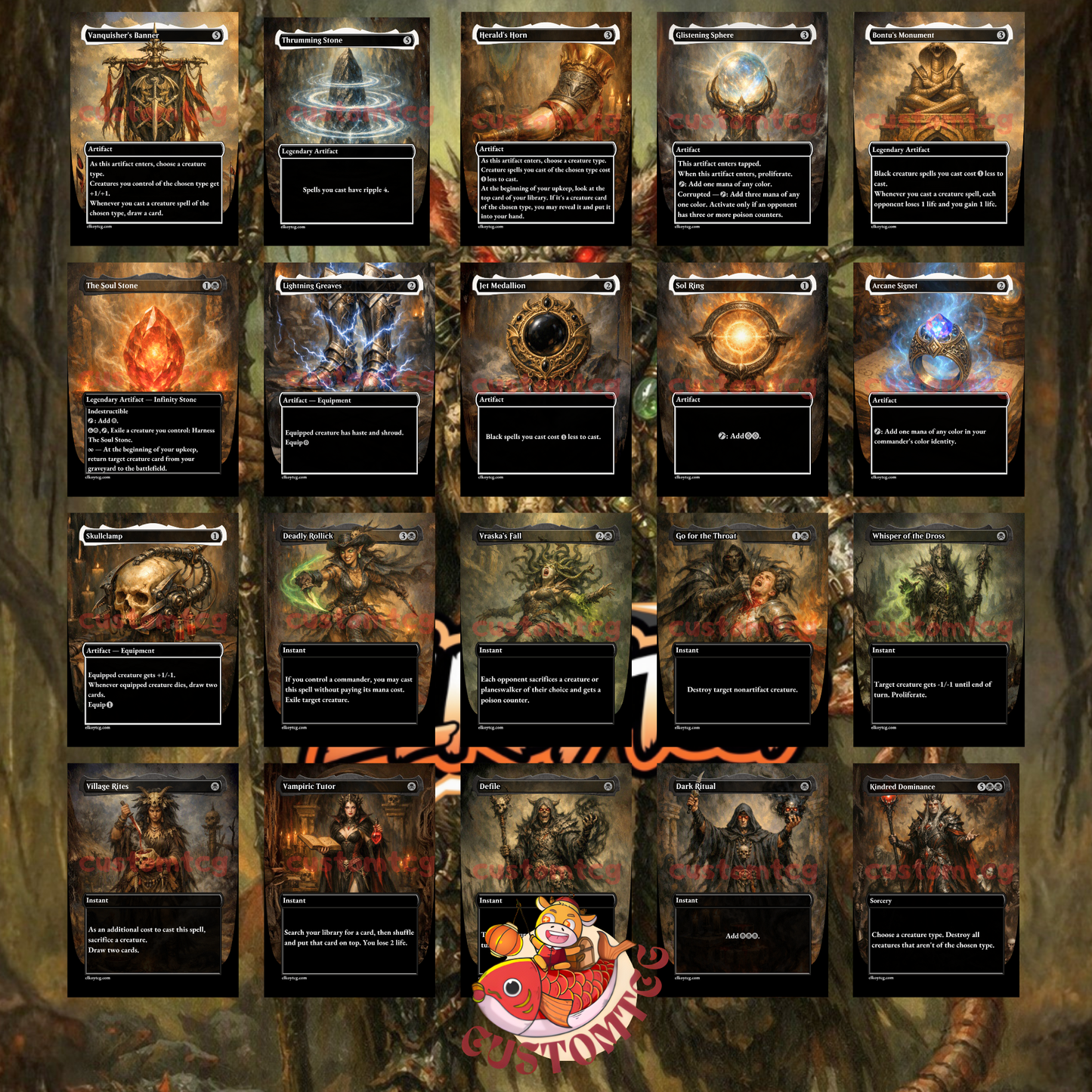 Karumonix, the Rat King — Mono-Black Rat Typal & Toxic Custom Deck