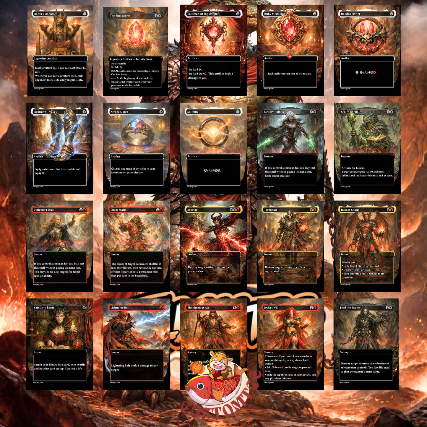 Gev, Scaled Scorch Custom Deck