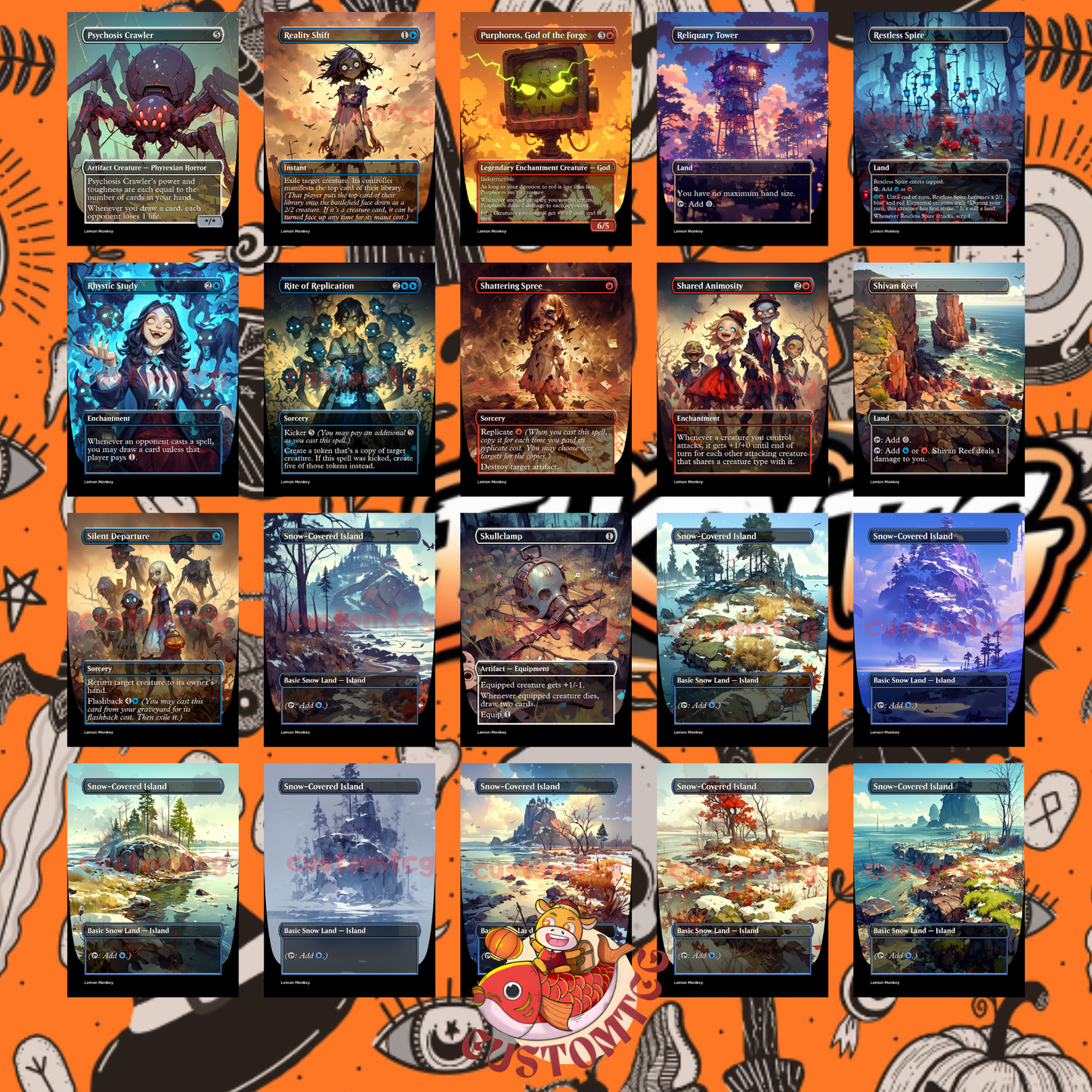Locust Custom Halloween Deck
