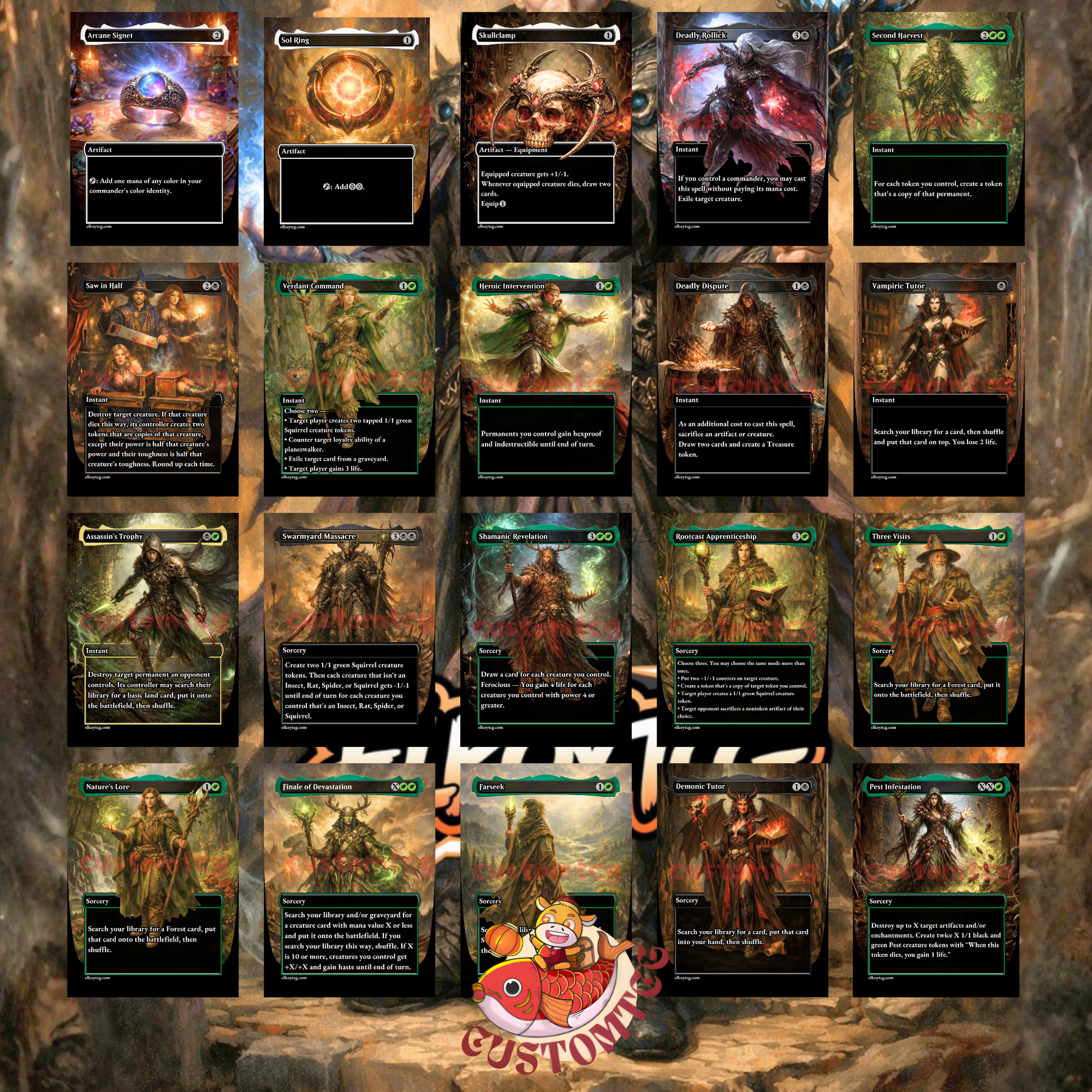 Hazel of the Rootbloom – Custom Deck 🌰🐿️