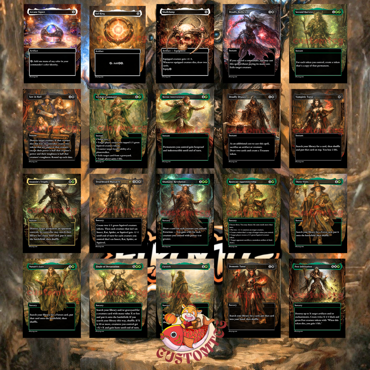 Hazel of the Rootbloom – Custom Deck  🌰🐿️