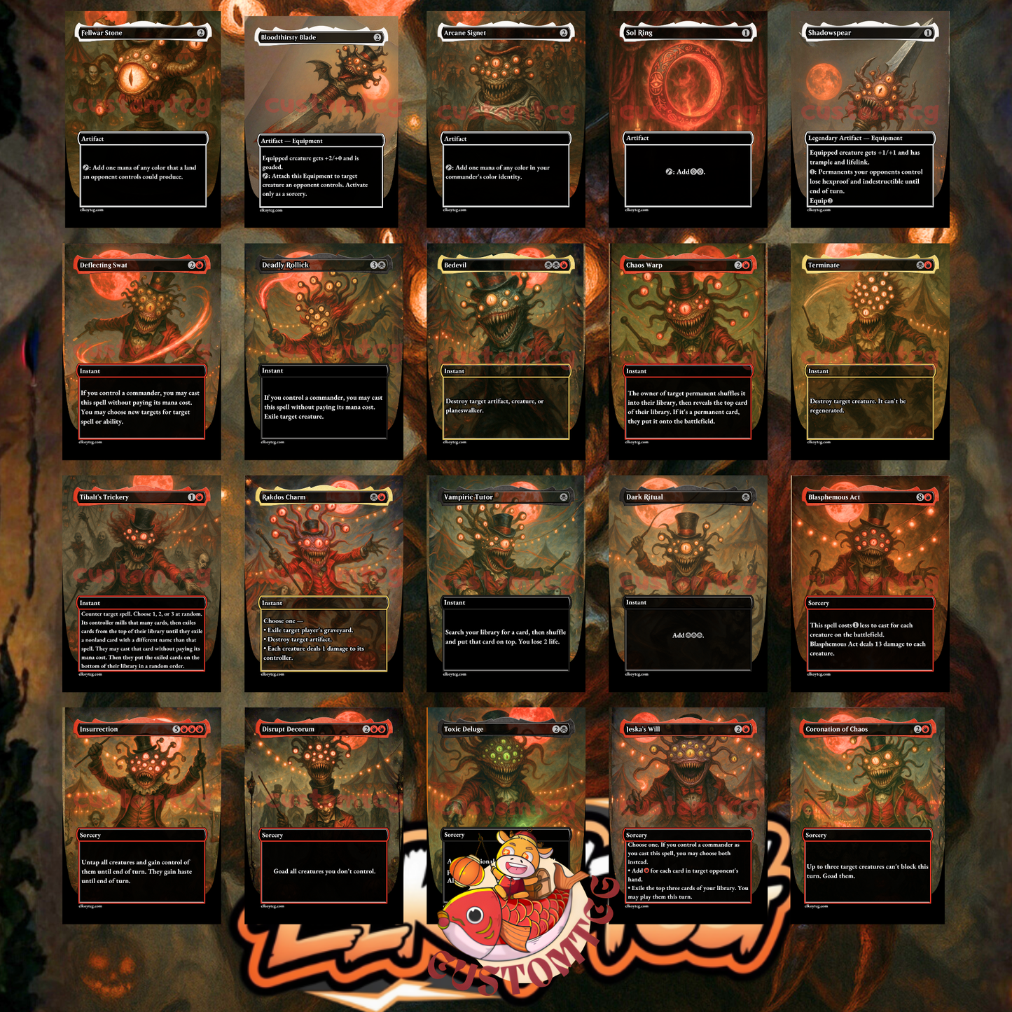 Karazikar, the Eye Tyrant – Custom Commander Deck (100 Cards + Tokens)