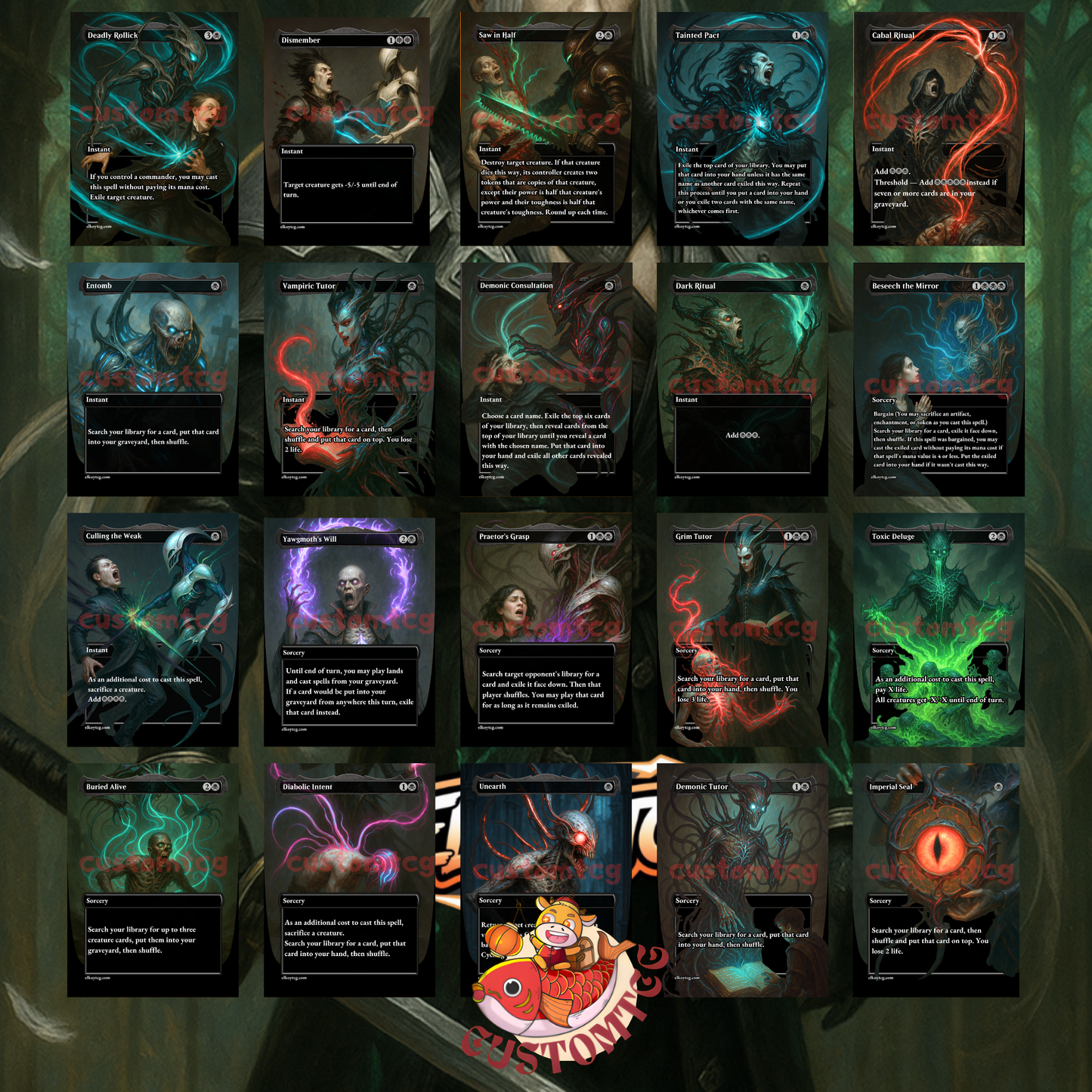 Sephiroth, Fabled SOLDIER // One-Winged Angel – Custom Deck