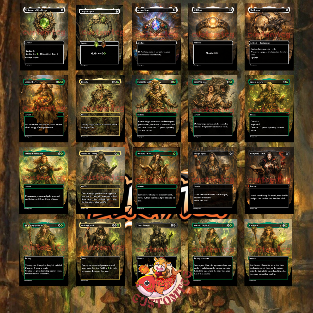 SLIMEFOOT, THE STOWAWAY — Golgari Fungus & Saproling Aristocrats Custom Deck