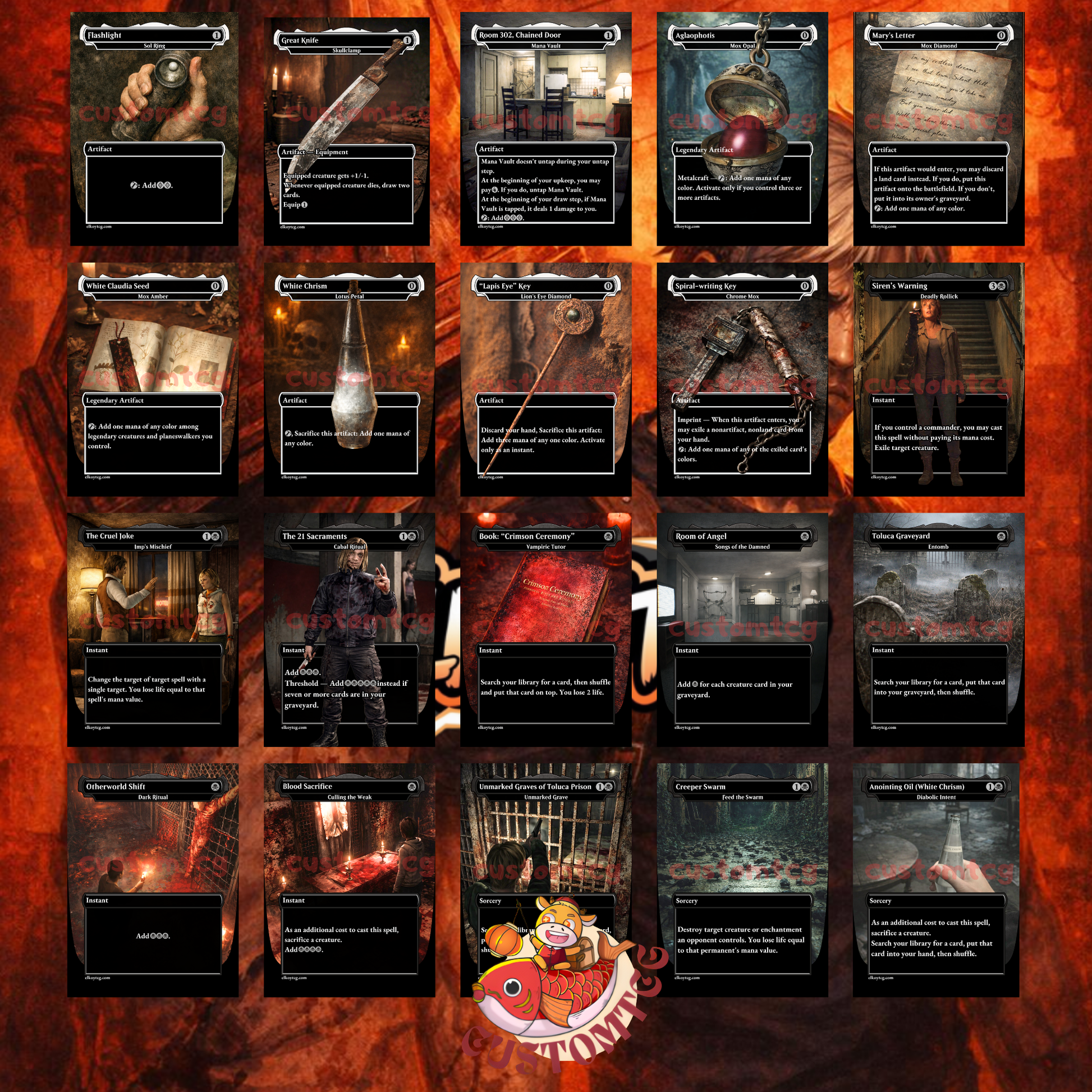 Silent Hill MTG Commander Deck Custom Horror Cards ElkoyTCG Silent Hill MTG Commander Deck Custom Horror Cards ElkoyTCG