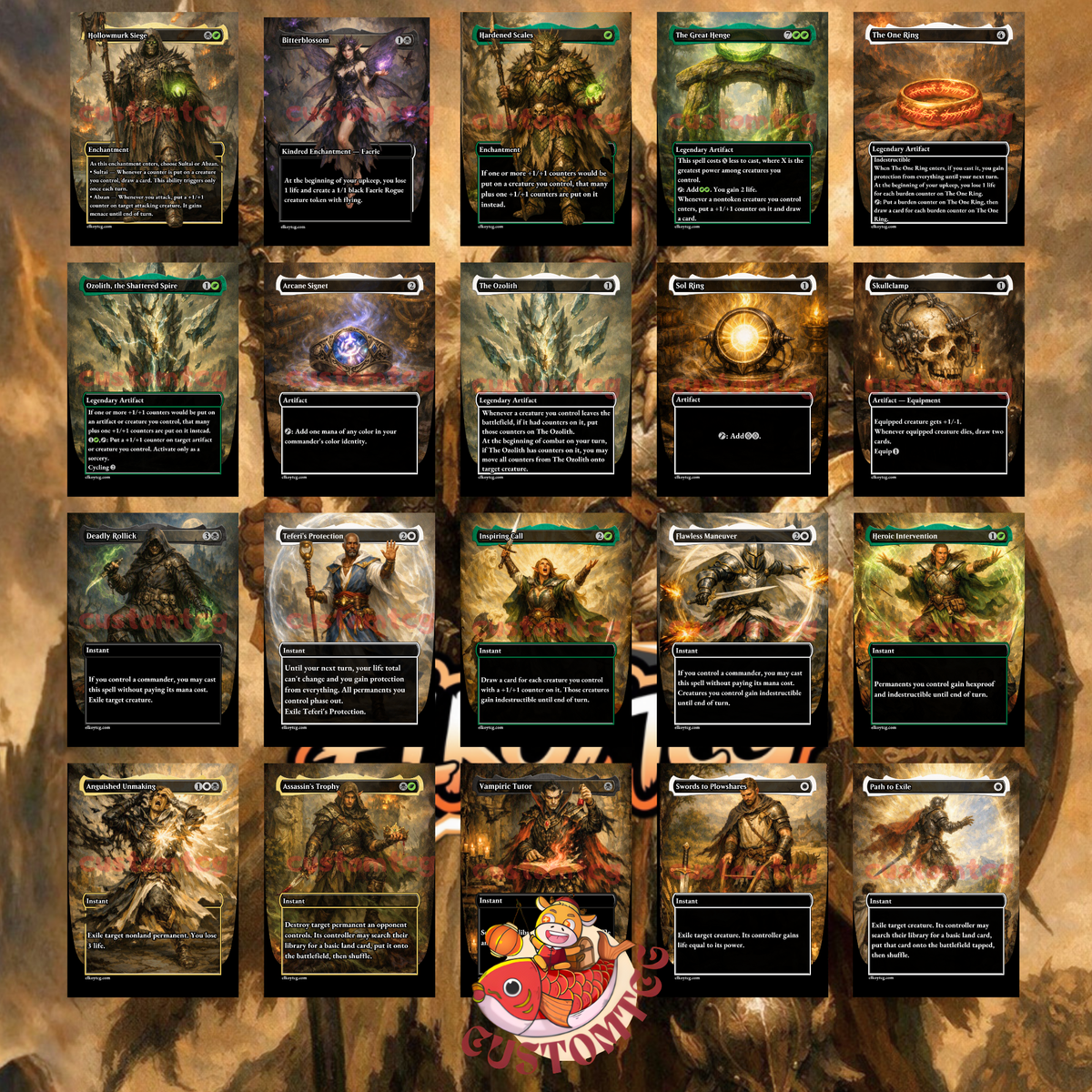 Felothar, Dawn of the Abzan Counters Custom Deck 🌿💀⚔️