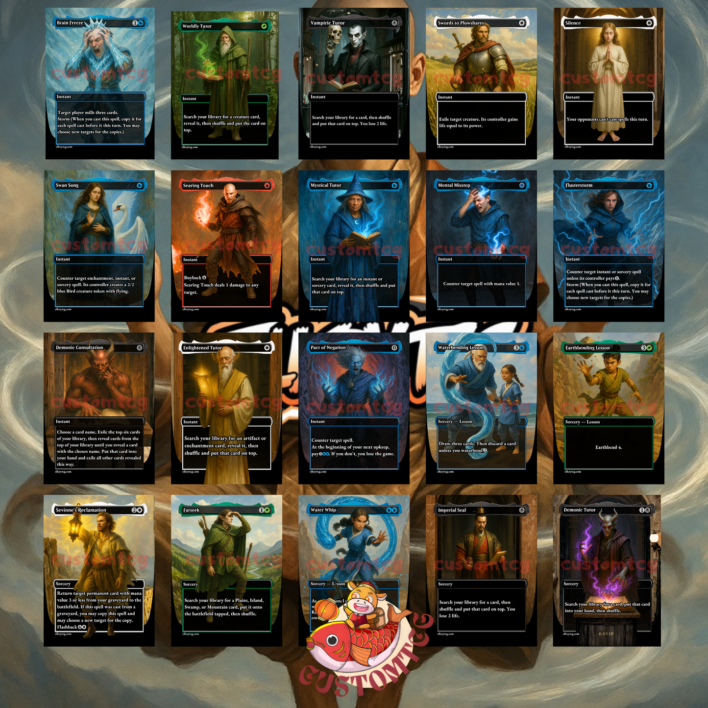 Avatar Aang Custom Deck