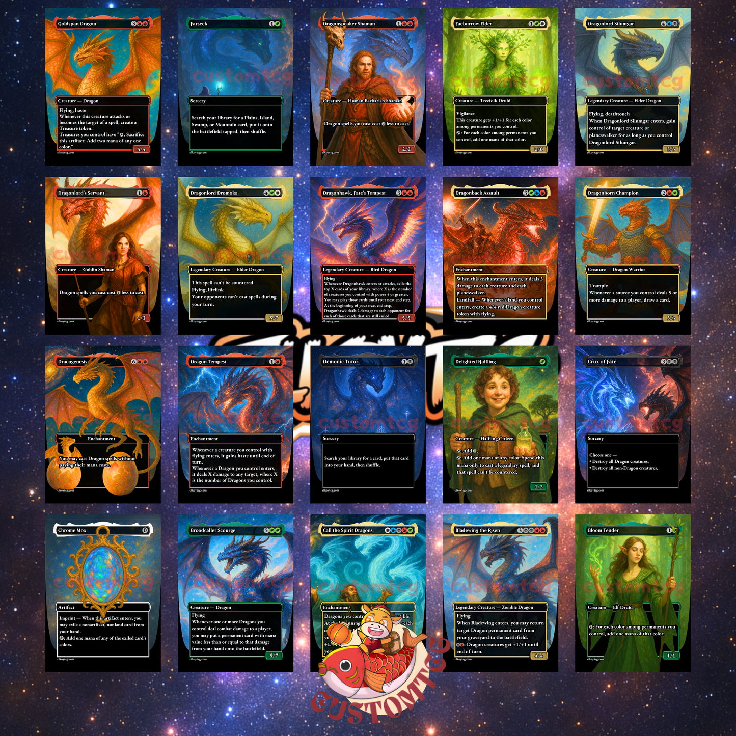 Cosmic Dragons Custom Deck
