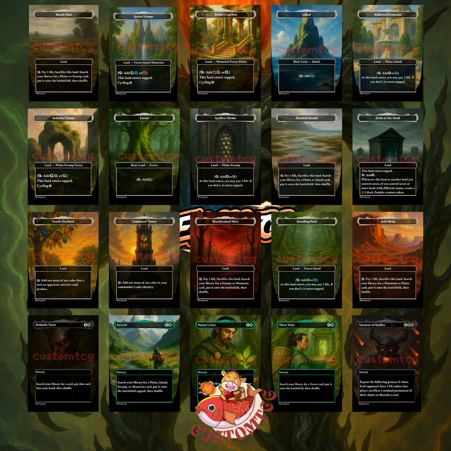 Omnath, Locus of All – Premium Top-63 Custom Deck 🌋
