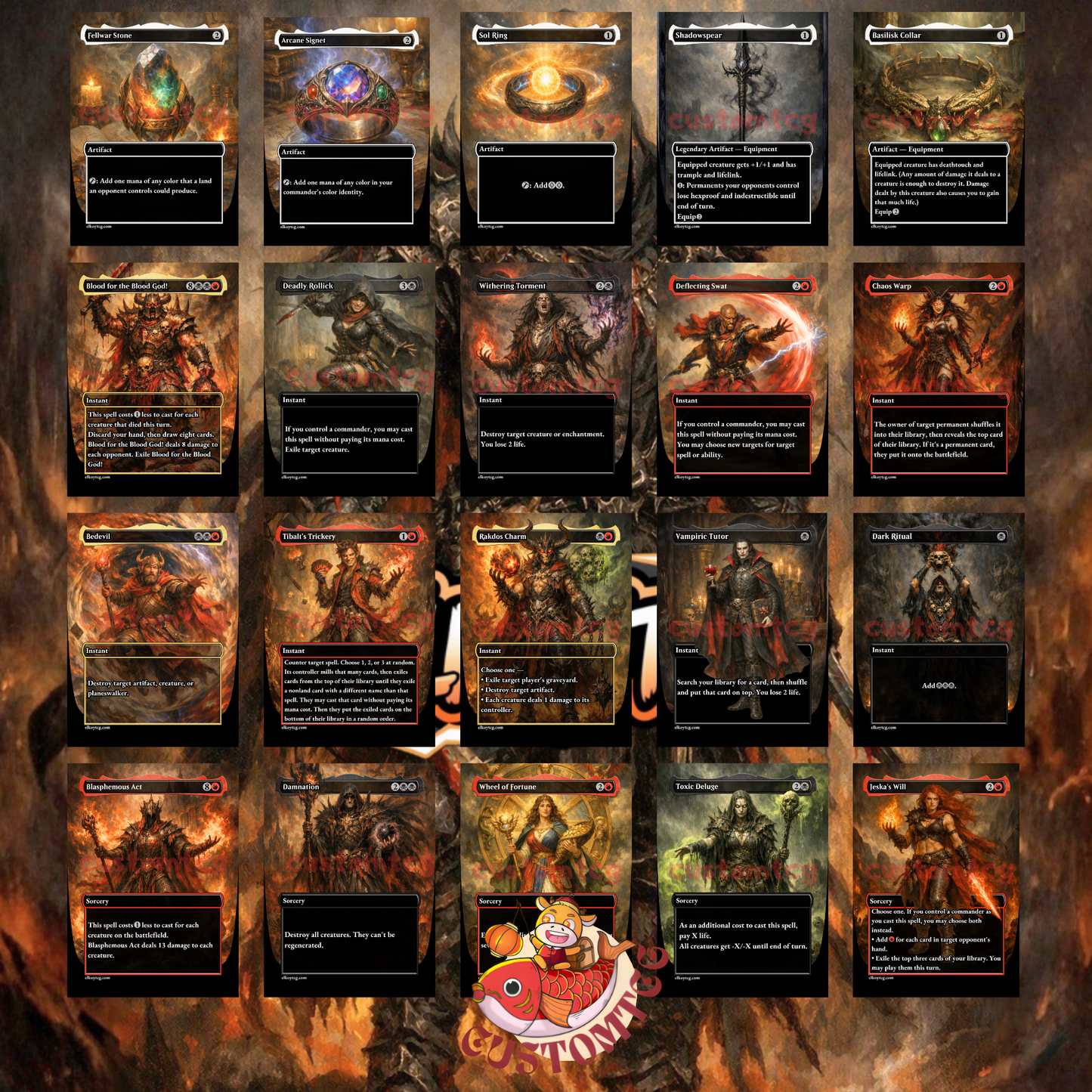 The Lord of Pain Custom Deck (Rakdos Punisher / Group Slug)
