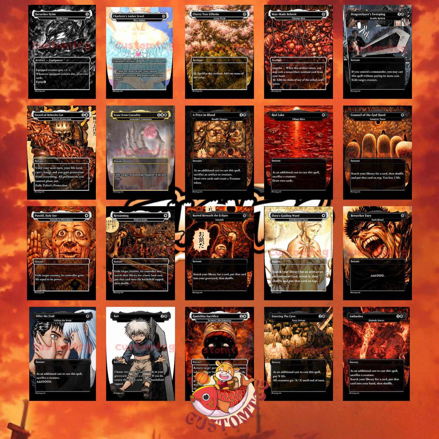 Berserk V4 Custom Deck – Manga Colored Style