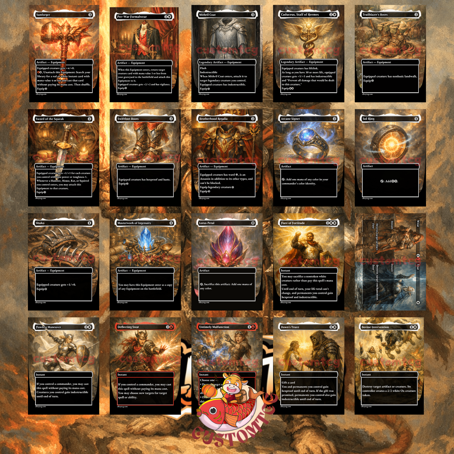 Mabel, Heir to Cragflame custom commander deck