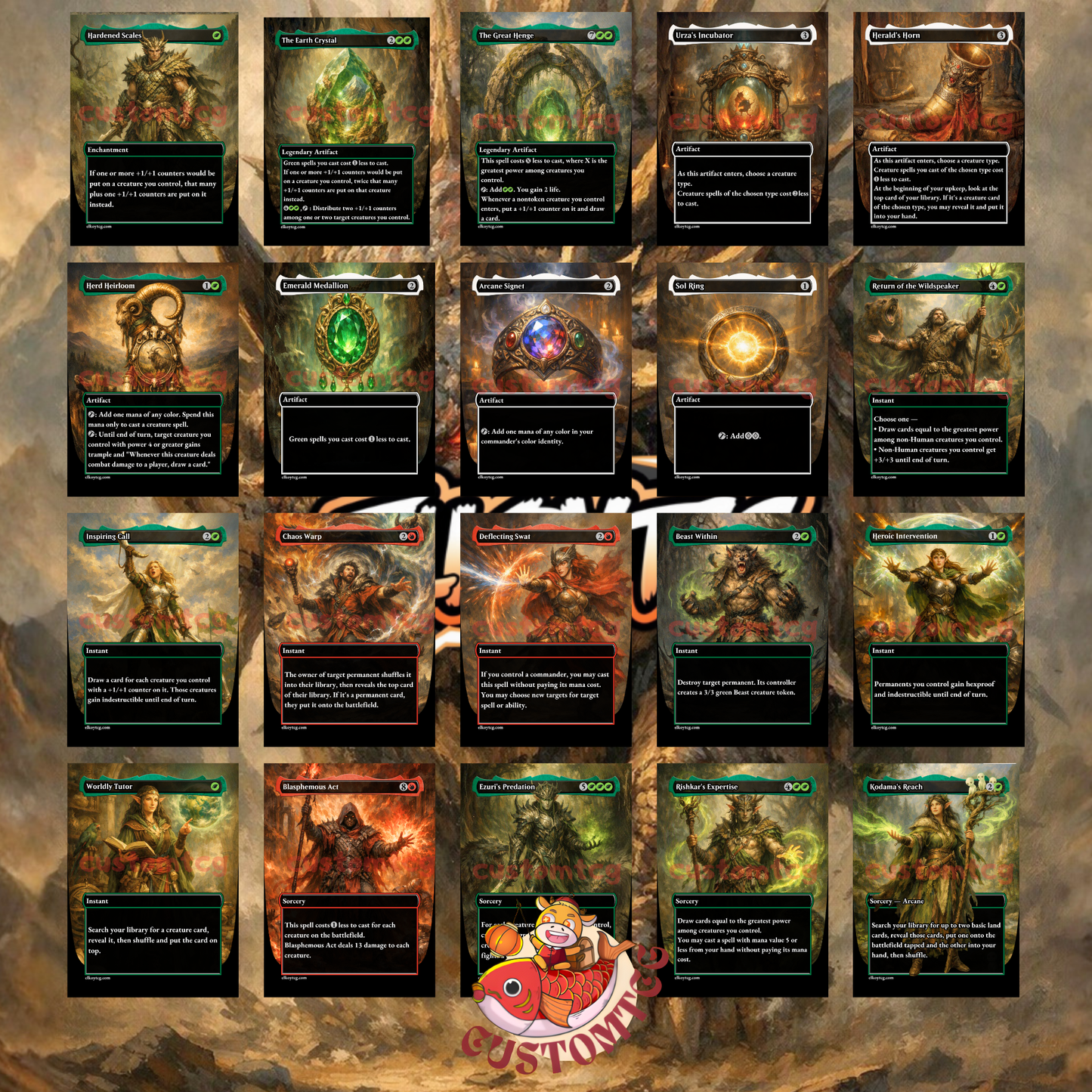 Slinza, the Spiked Stampede — Gruul Beast Typal Custom Deck