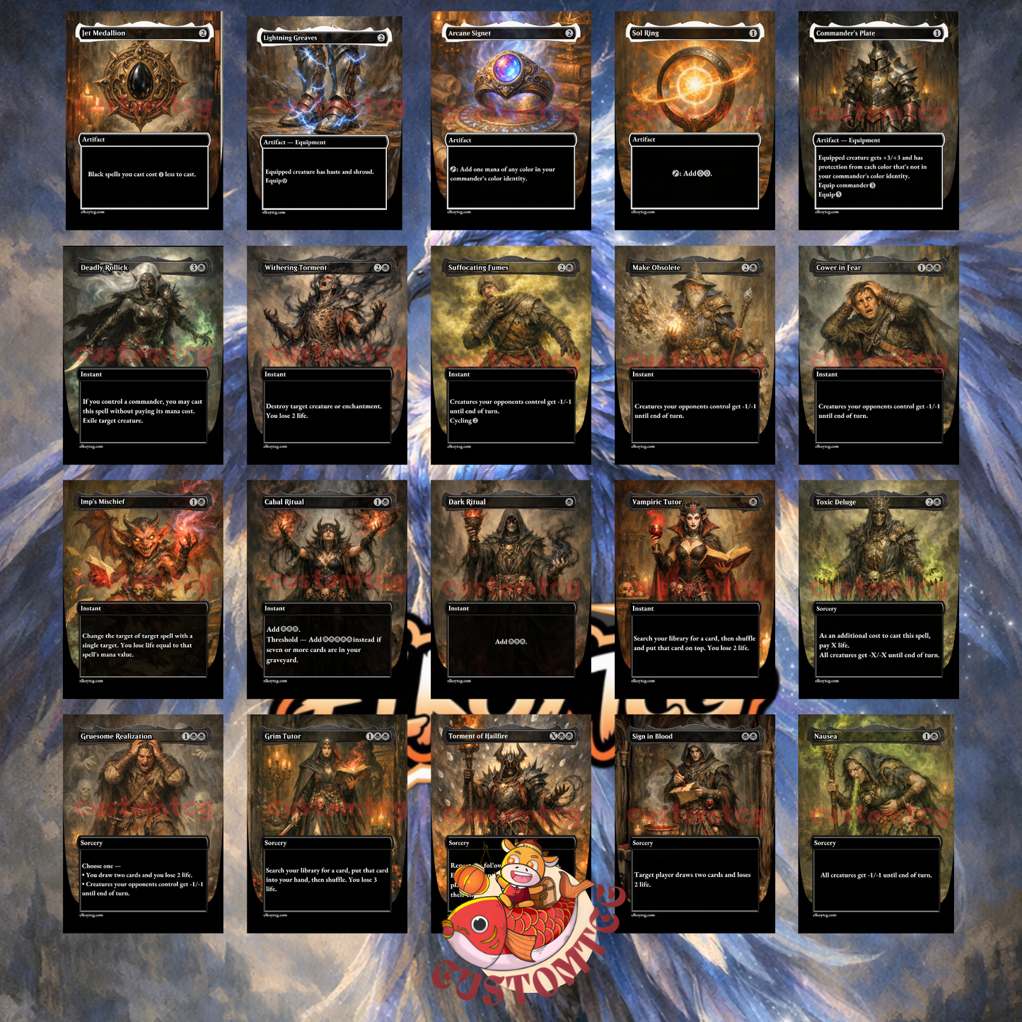 Maha, Its Feathers Night custom deck