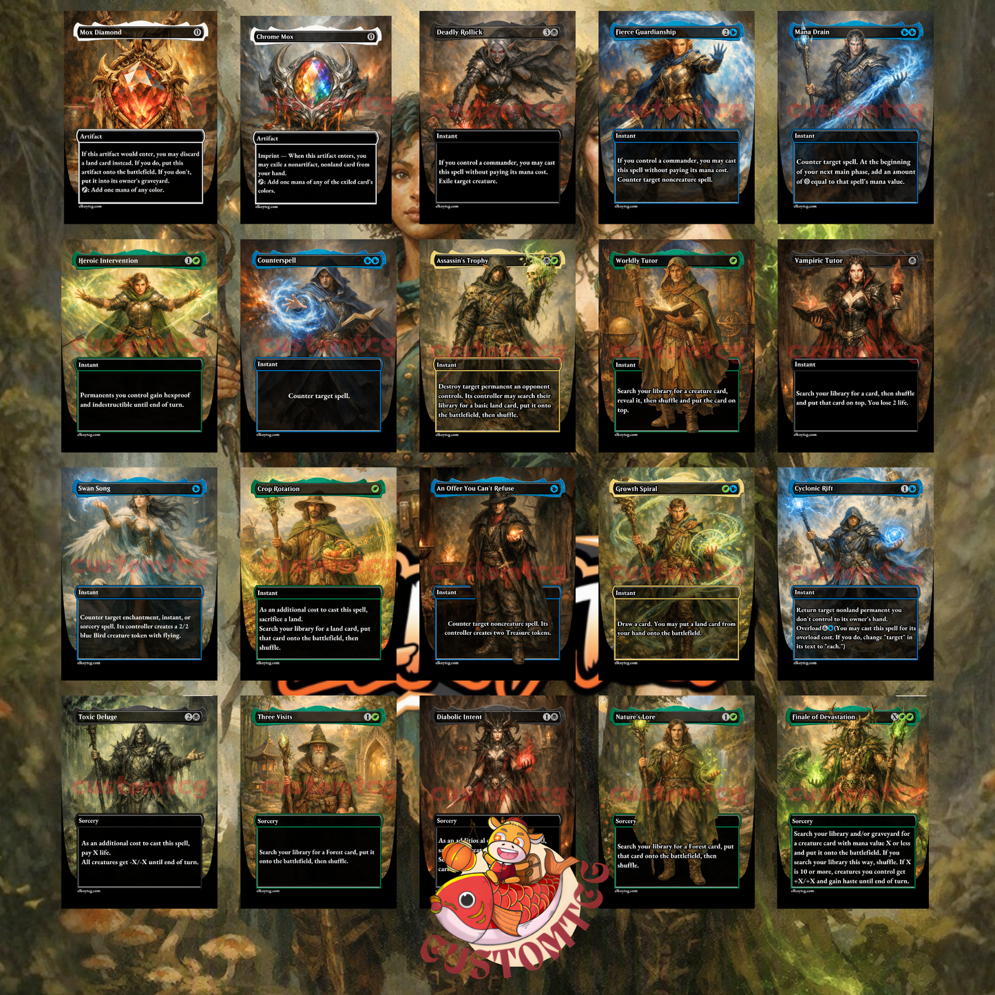 Zimone and Dina Custom Deck (Sultai Landfall / Draw-Two Drain)