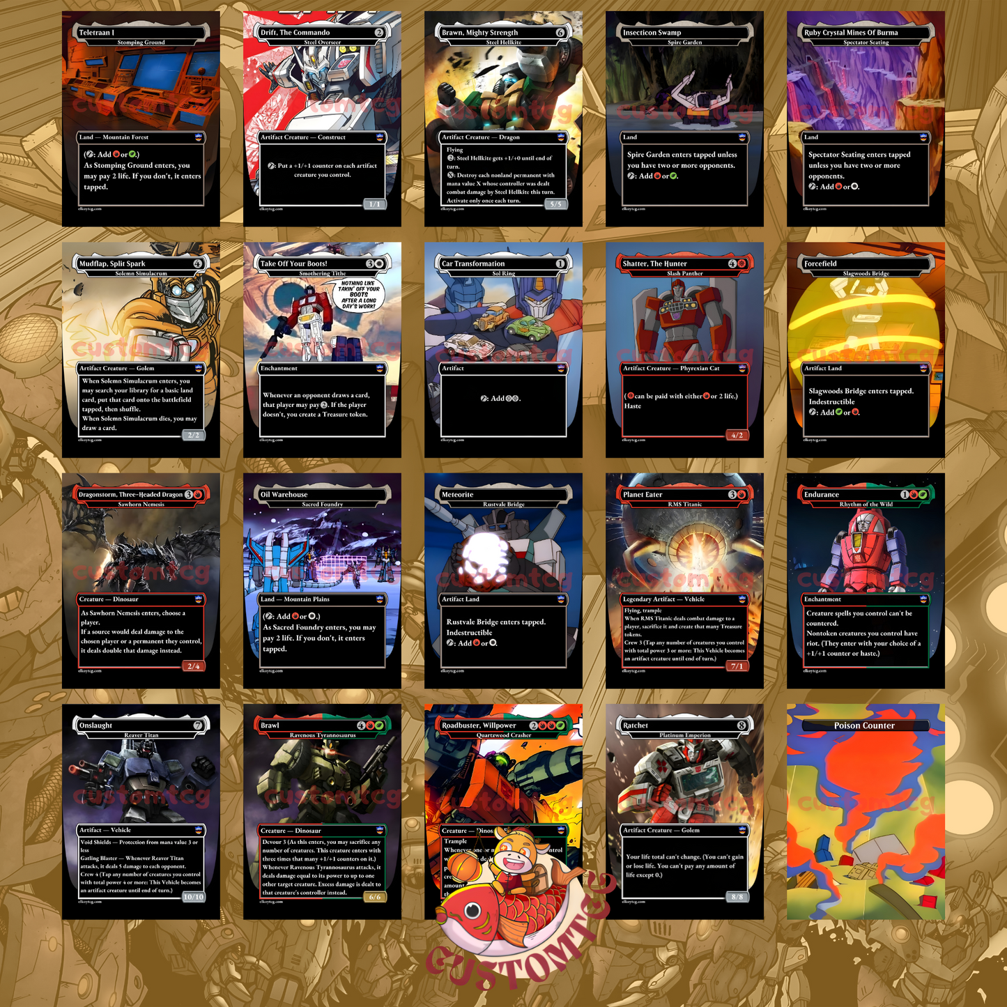 Tr4nsf0rm3rs commander deck